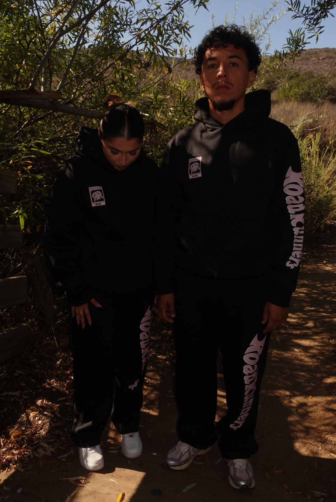 Black and pink hoodie