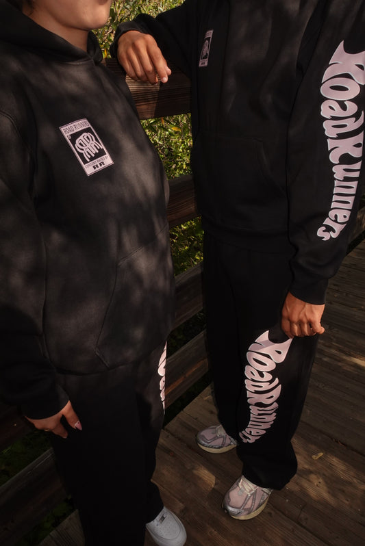 Black and pink hoodie