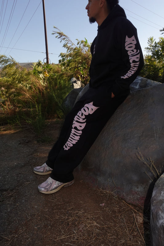 Black & pink sweats