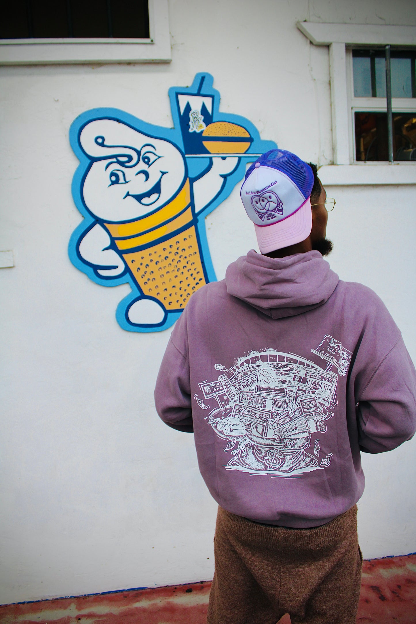 “ C.O.M.B” PURPLE HOODIE
