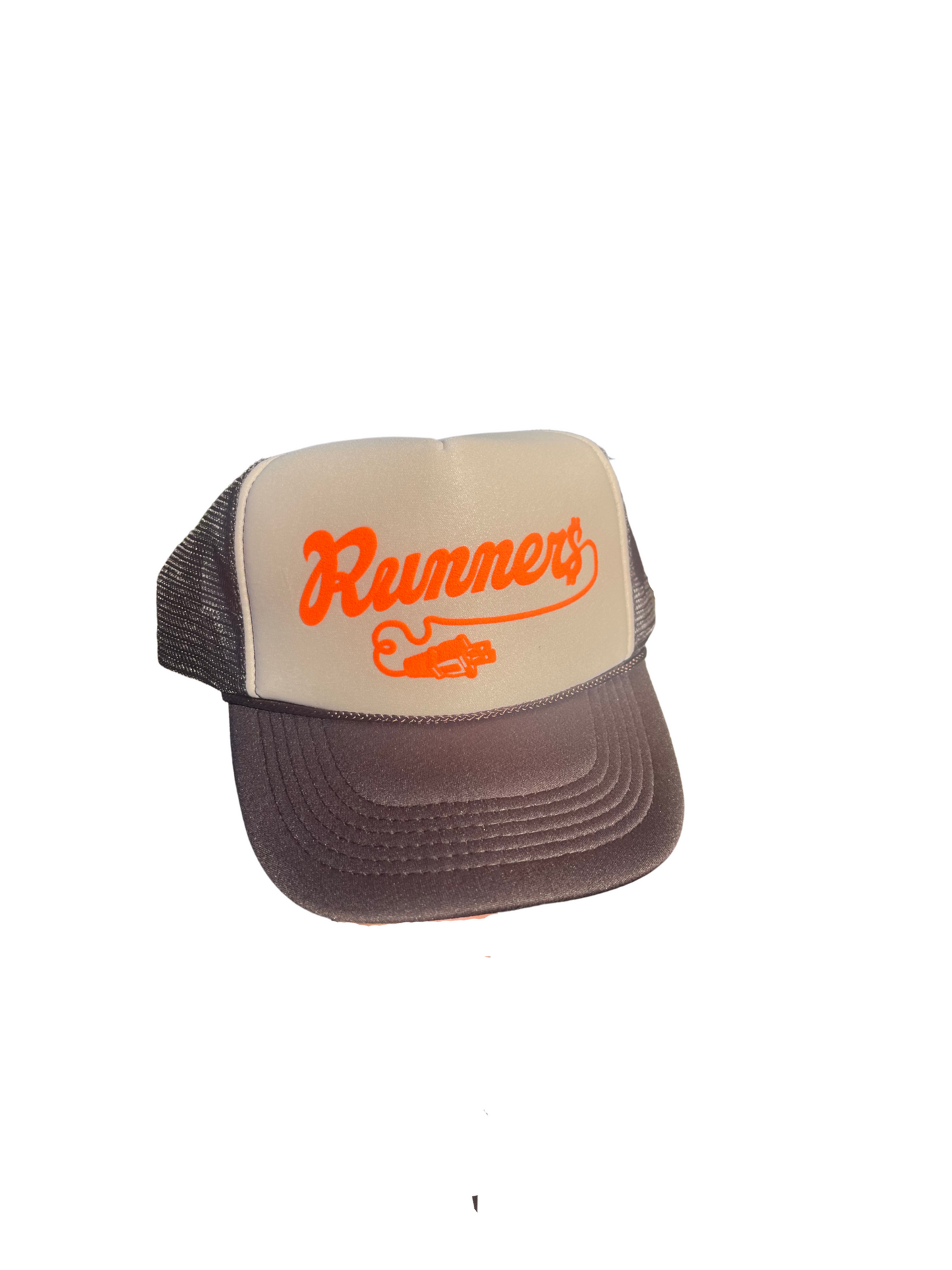 Tan w/ Orange " RUNNERS" Hat