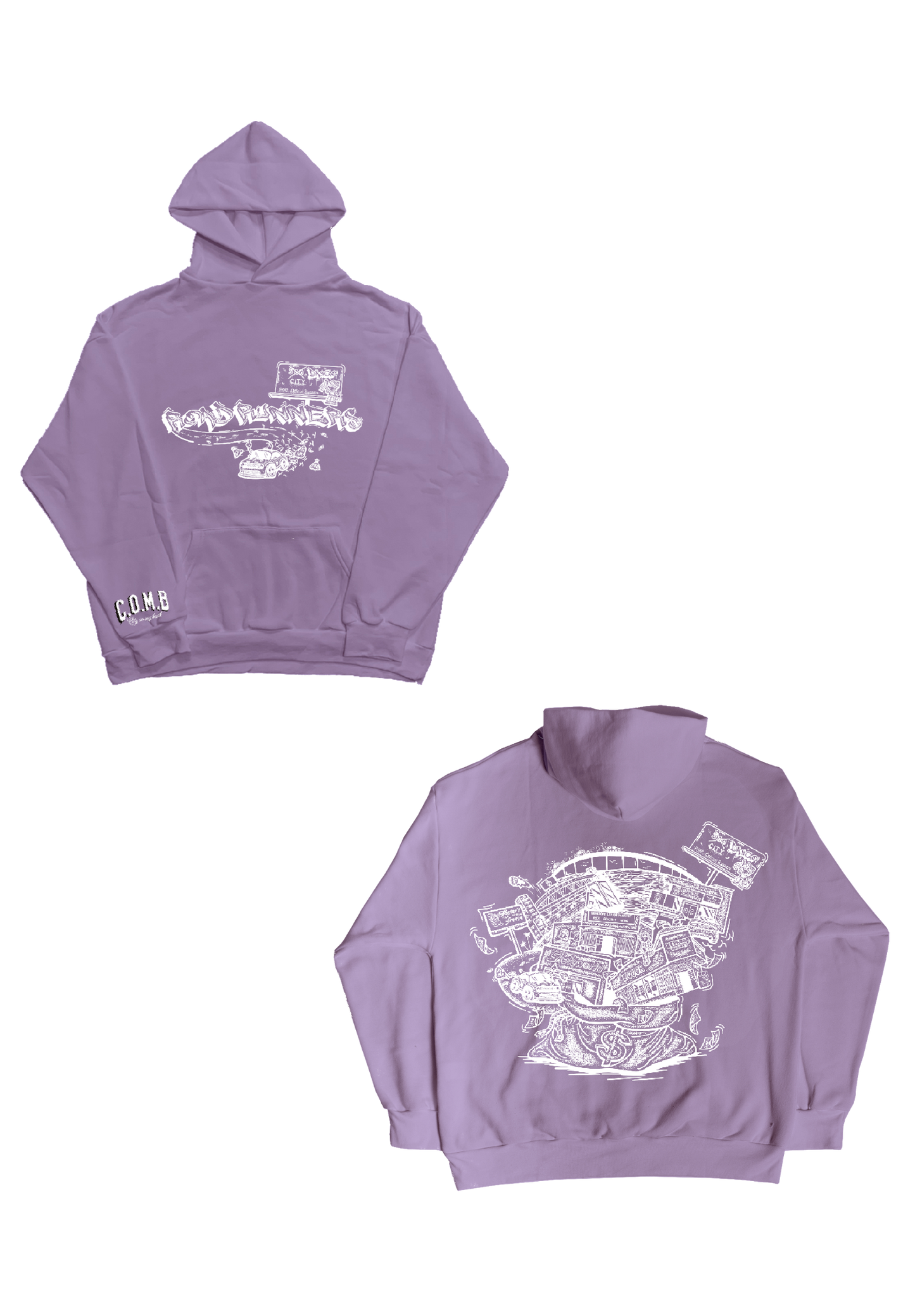 “ C.O.M.B” PURPLE HOODIE