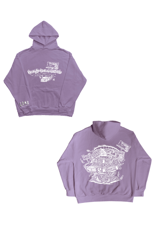 “ C.O.M.B” PURPLE HOODIE